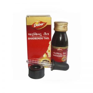 Масляные капли Шадбинду, для лечения уха-горла-носа, 25 мл, производитель Дабур; Shadbindu Tail, 25 ml, Dabur