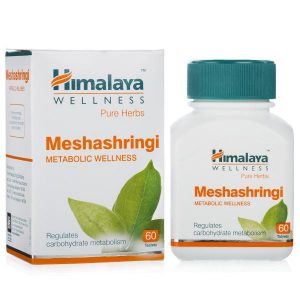Мешашринги, для нормализации уровня сахара в крови, 60 таб, производитель Хималая; Meshashringi, 60 tabs, Himalaya