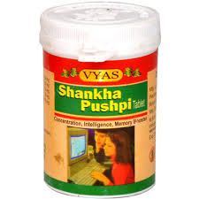 Шанкха Пушпи, антистресс и улучшение памяти, 100 таб, производитель Вьяс; Shankha Pushpi, 100 tabs, Vyas