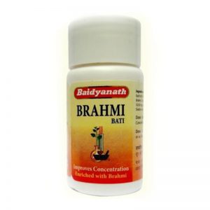 Брахми Вати, тоник для мозга, 80 таб, производитель Байдьянатх; Brahmi Bati, 80 tabs, Baidyanath