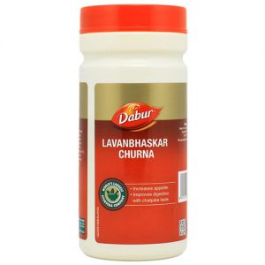 Лаванбаскар Чурна для пищеварения, 60 г, производитель Дабур; Lavanbhaskar Churna, 60 g, Dabur