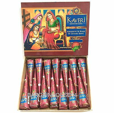 Хна для мехенди в конусах натуральная Кавери, коробка (12 конусов), производитель Кавери; Mehandi, 12 con, Kaveri