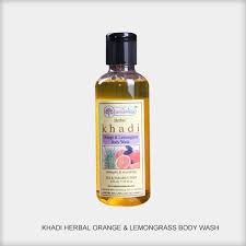 Гель для душа Апельсин и Лемонграсс, 210 мл, производитель Кхади; Orange & Lemongrass Citrus Herbal Body Wash, 210 ml, Khadi