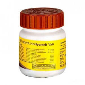 Хридьямрит Вати, лечение сердечно-сосудистых заболеваний, 60 таб, Патанджали; Hridyamrit Vati, 60 tabs, Patanjali