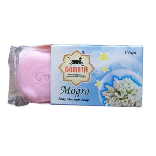 Аюрведическое мыло Могра, 100 г, производитель Гомата; Mogra Body Cleanser Soap, 100 g, Gomata