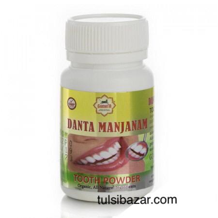 Зубной порошок Дента Манджанам, 50 г, производитель Гомата; Danta Manjanam tooth powder, 50 g, Gomata Products