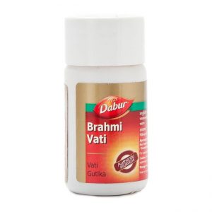 Тоник для мозга Брахми Вати, 40 таб, производитель Дабур; Brahmi Vati, 40 tabs, Dabur